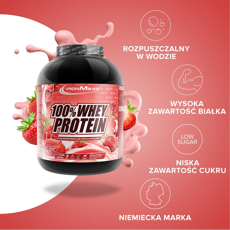 100% Whey Protein (2350g) - Erdbeere