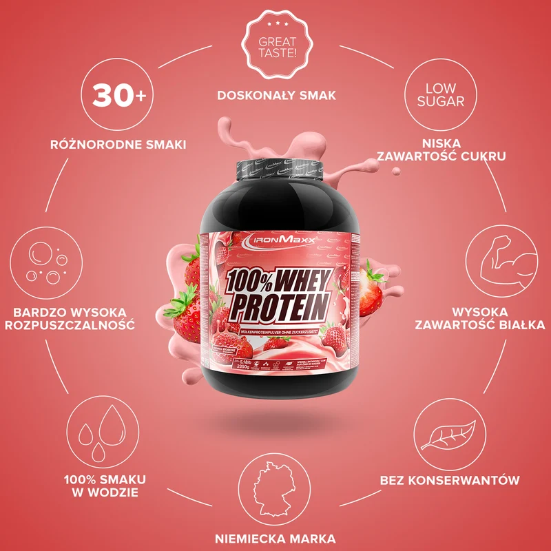 100% Whey Protein (2350g) - Erdbeere