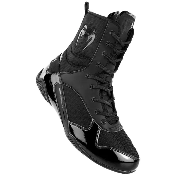 Venum ELITE BOXING SHOES Boxstiefel, Schwarz-Schwarz
