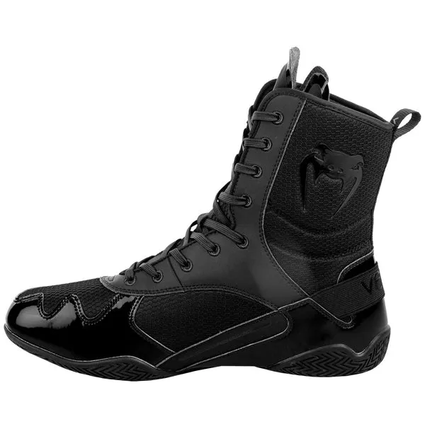 Venum ELITE BOXING SHOES Boxstiefel, Schwarz-Schwarz