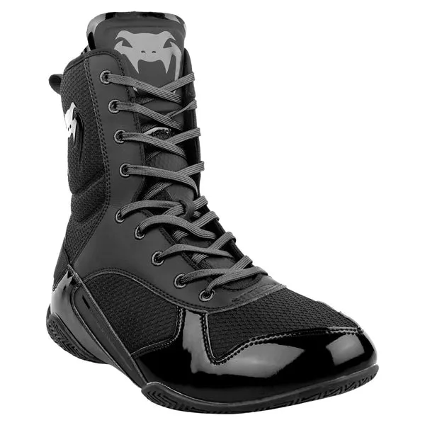 Venum ELITE BOXING SHOES Boxstiefel, Schwarz-Schwarz
