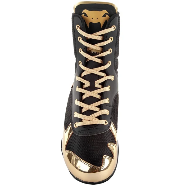 Venum ELITE BOXING SHOES Boxstiefel, Schwarz-Gold