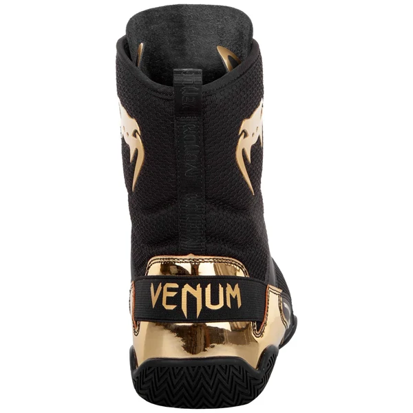Venum ELITE BOXING SHOES Boxstiefel, Schwarz-Gold