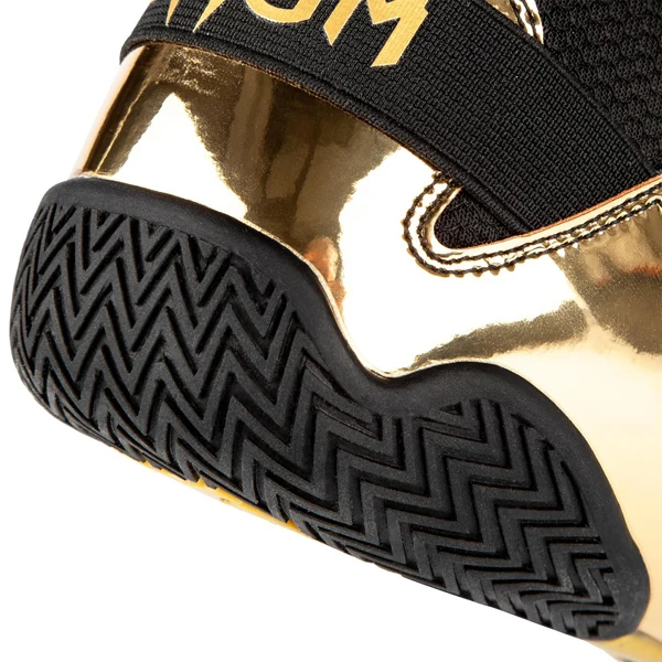 Venum ELITE BOXING SHOES Boxstiefel, Schwarz-Gold