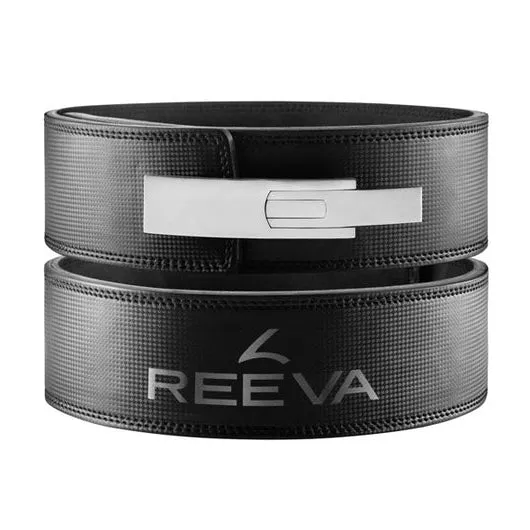Reeva POWERLIFTING GÜRTEL CARBON 13 MM, EDELSTAHL, Black