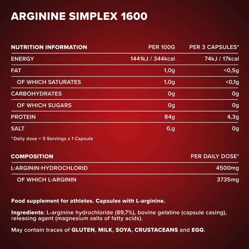 Arginin Simplex 1600 - 300 Tricaps®