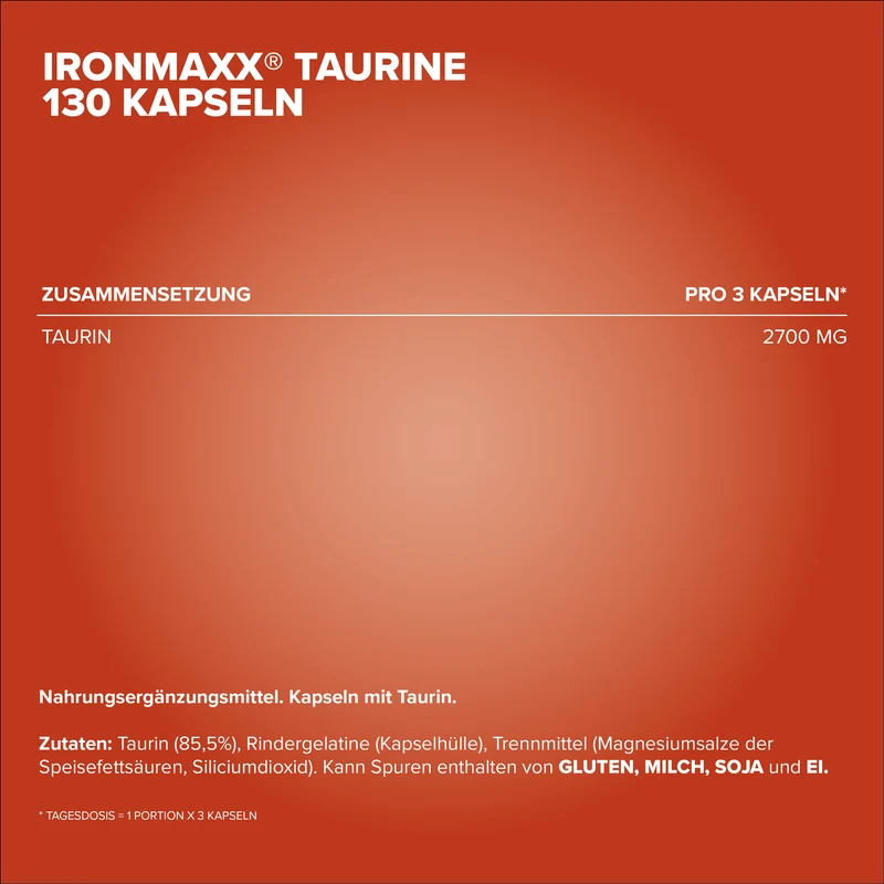 Taurin - 130 Kapseln