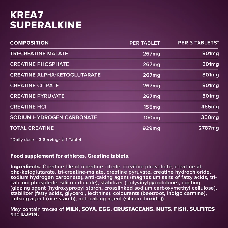 Krea7 Superalkaline - 180 Tabletten