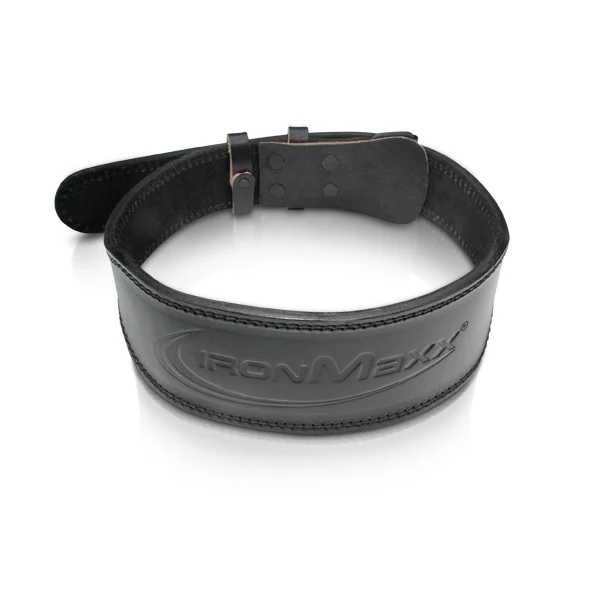 IronMaxx PREMIUM LIFTING BELT Leather, Black