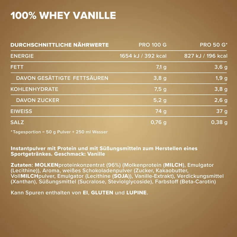 100% Whey Protein (2350g) - French Vanilla