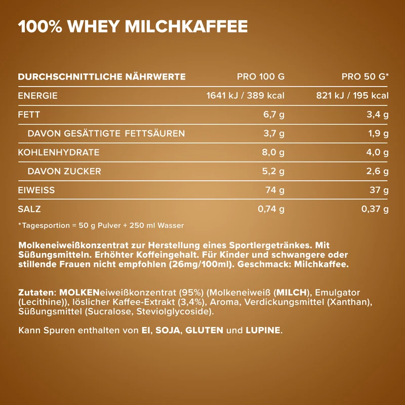 100% Whey Protein (2350g) - Latte Macchiato