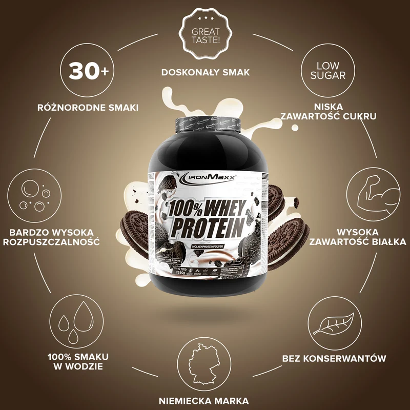 100% Whey Protein (2350g) - Cookies and Cream