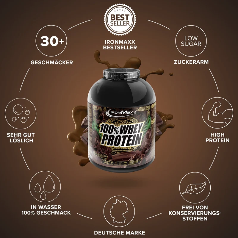 100% Whey Protein (2350g) - Pure Dark Cocoa