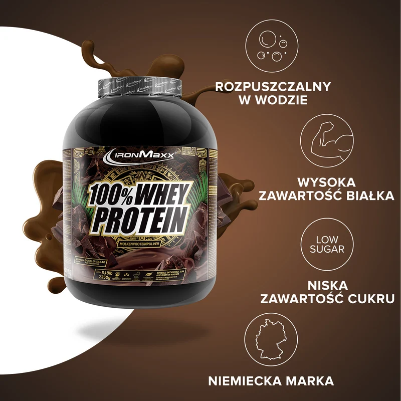 100% Whey Protein (2350g) - Pure Dark Cocoa
