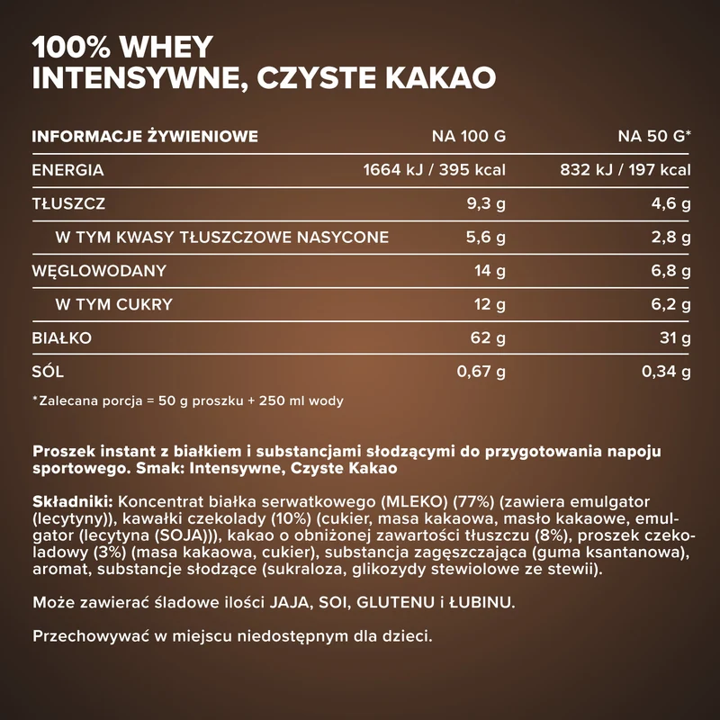 100% Whey Protein (2350g) - Pure Dark Cocoa