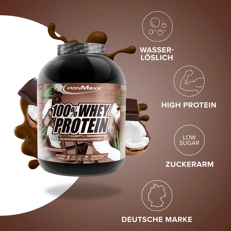 100% Whey Protein (2350g) - Schokolade Kokos