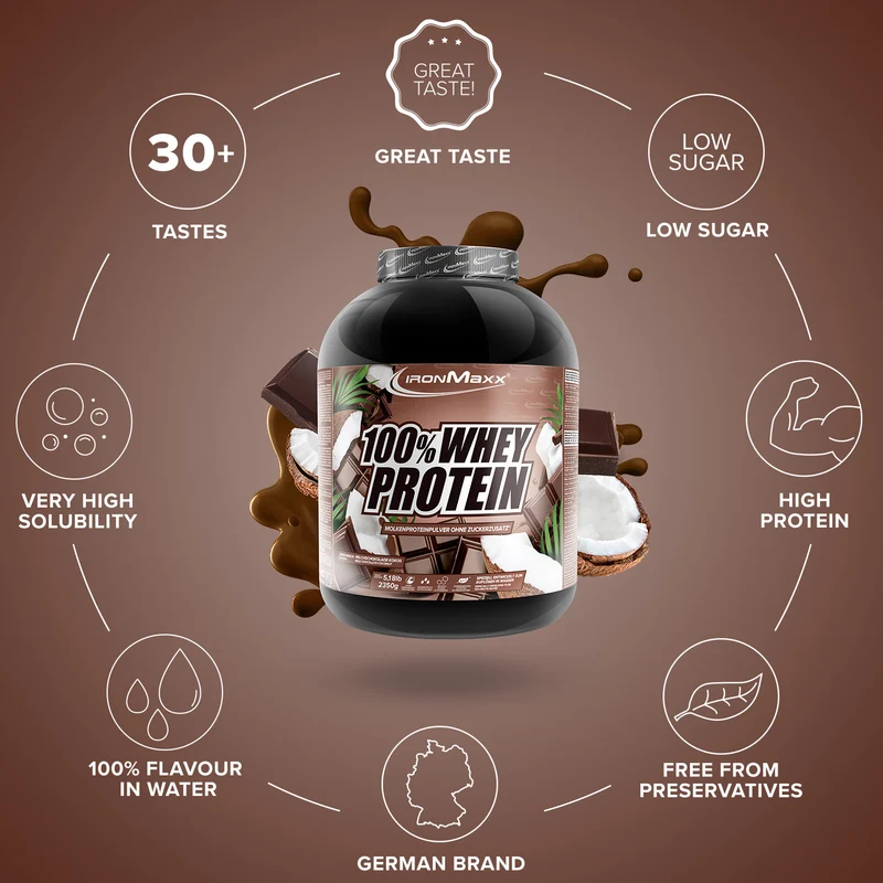 100% Whey Protein (2350g) - Schokolade Kokos