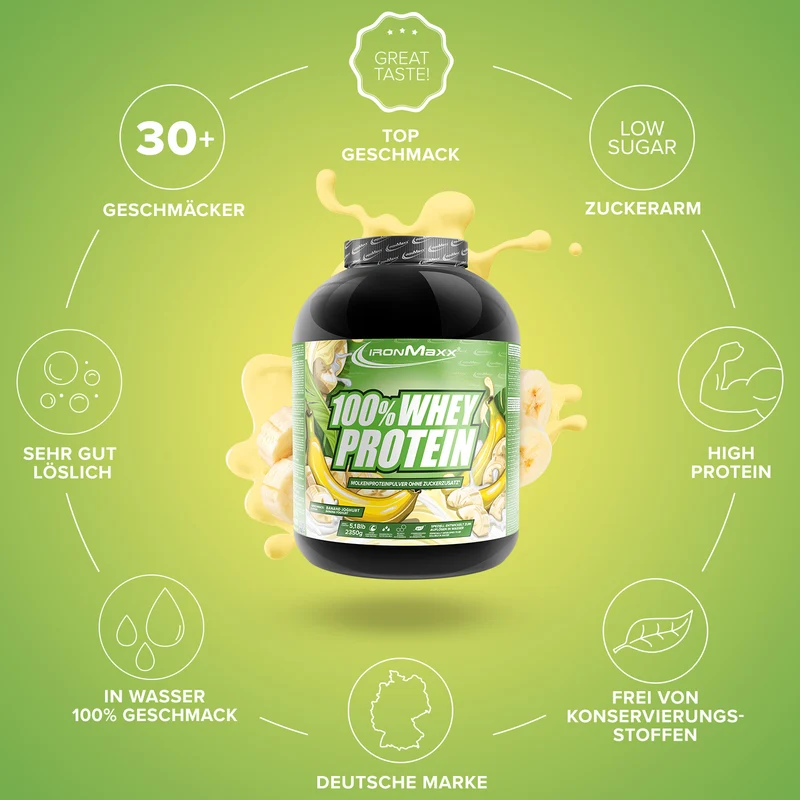 100% Whey Protein (2350g) - Banane Yoghurt