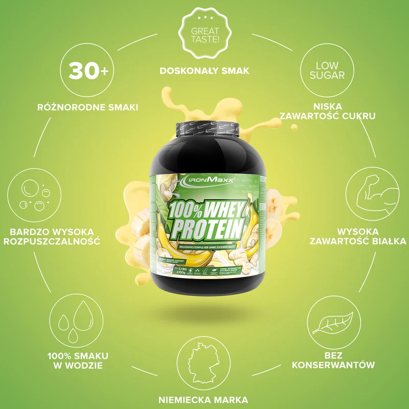 100% Whey Protein (2350g) - Banane Yoghurt