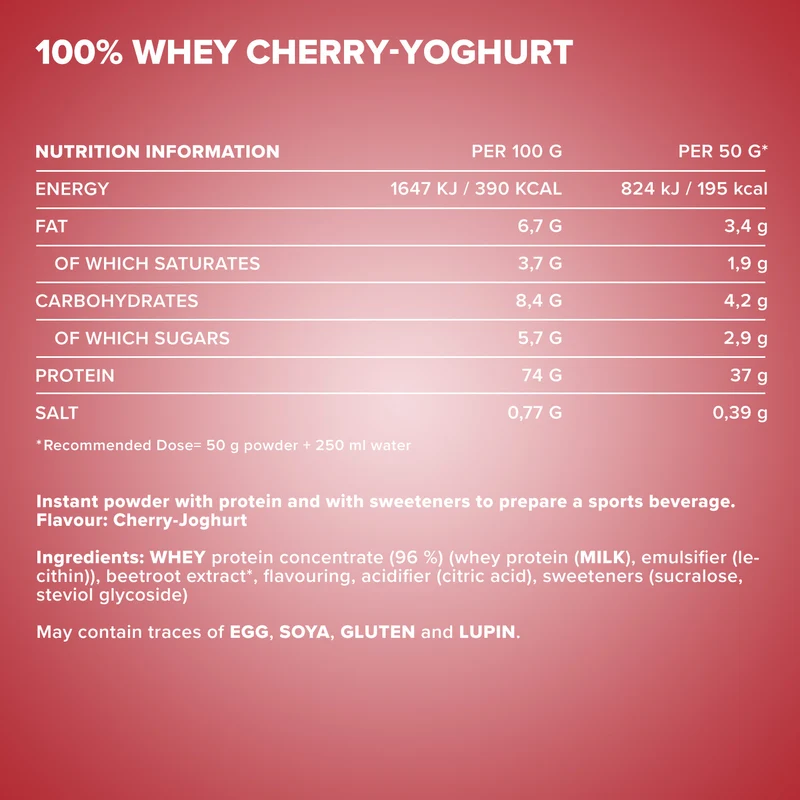 100% Whey Protein (2350g) - Kirsche Yoghurt