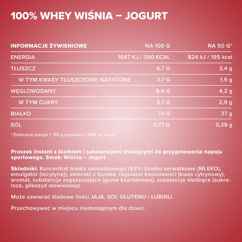 100% Whey Protein (2350g) - Kirsche Yoghurt