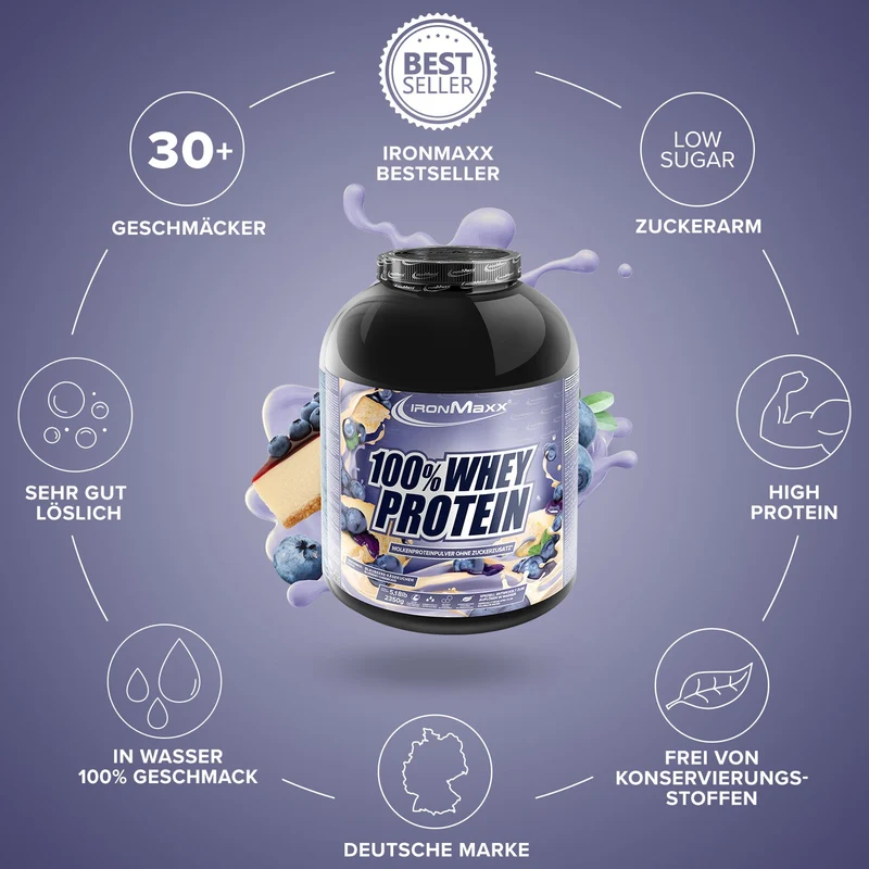 100% Whey Protein (2350g) - Blueberry Cheesecake