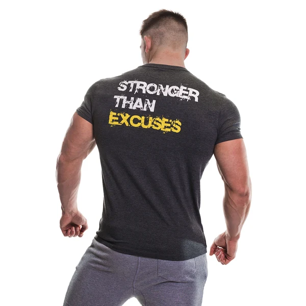 Gold's Gym EXCUSES T-SHIRT, Dark Grey