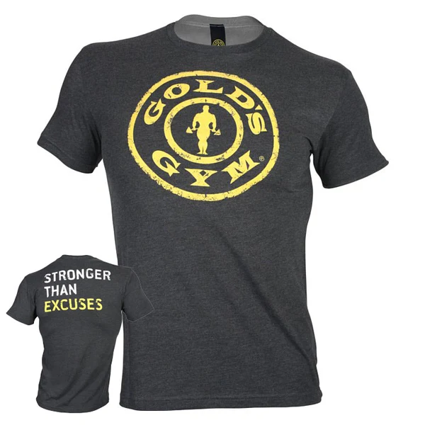 Gold's Gym EXCUSES T-SHIRT, Dark Grey