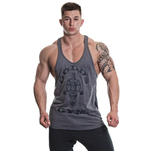 Gold's Gym MUSCLE JOE TP STRINGER, Grey