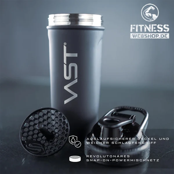 Vast SMARTSHAKE® STEEL SHAKER, Inhalt 900 ml, Black