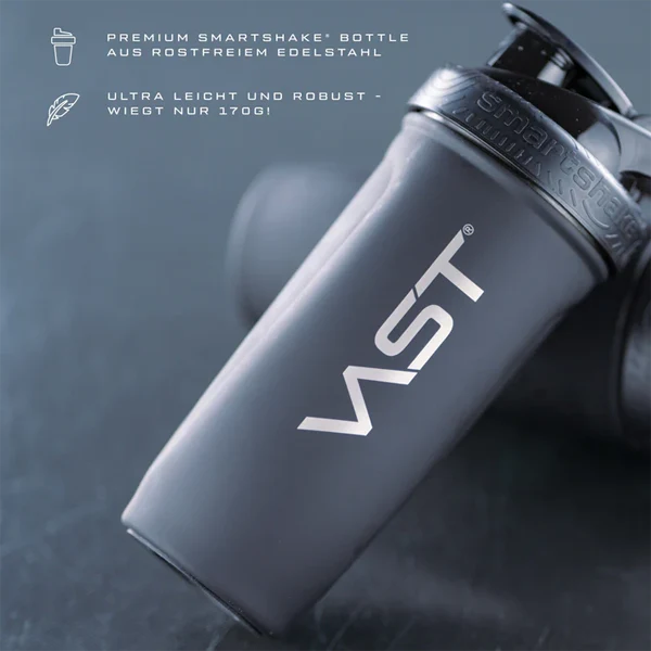 Vast SMARTSHAKE® STEEL SHAKER, Inhalt 900 ml, Black