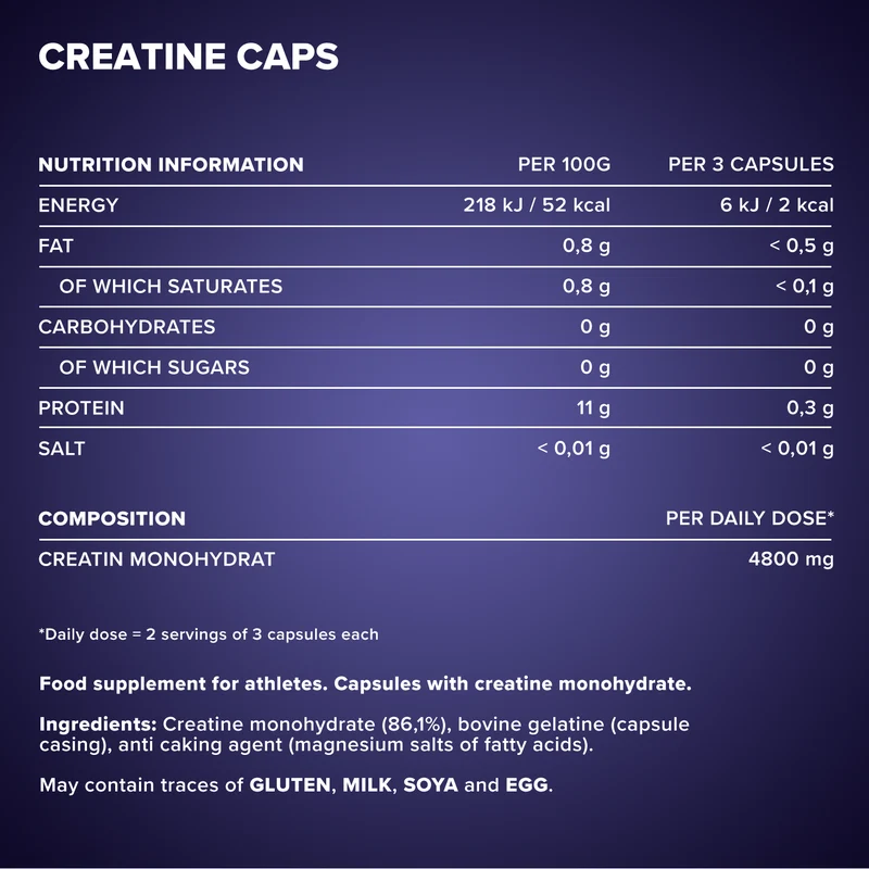 Creatine Caps Monohydrat - 130 Kapseln