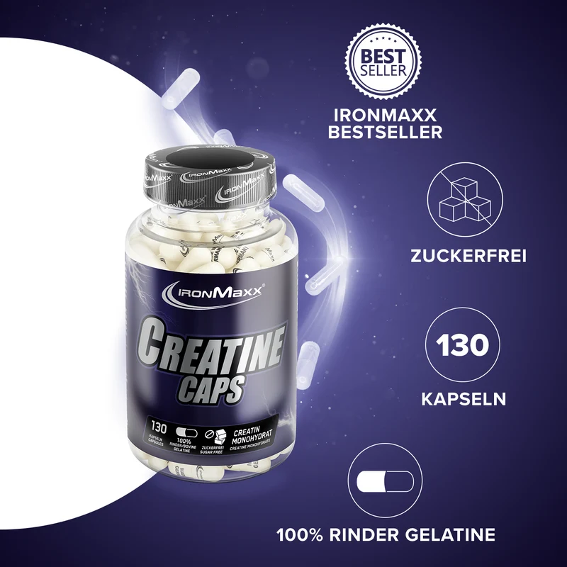 Creatine Caps Monohydrat - 130 Kapseln