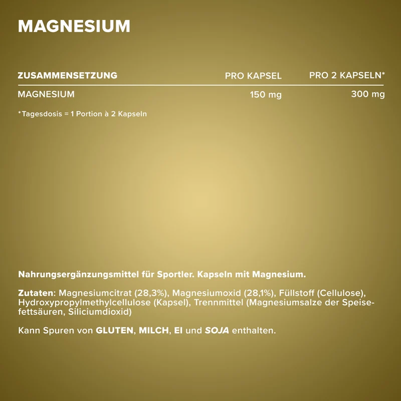 Magnesium - 130 Kapseln