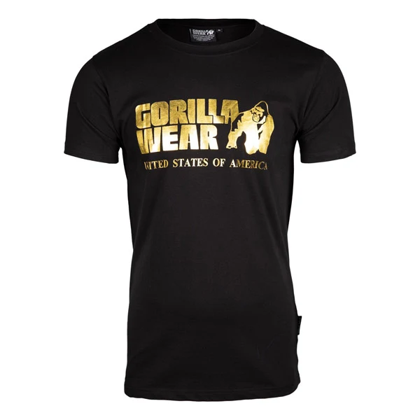 Gorilla Wear CLASSIC T-SHIRT, Black/Gold