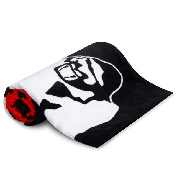 Gorilla Wear FUNCTIONAL GYM TOWEL 50x100 cm, Black/Red