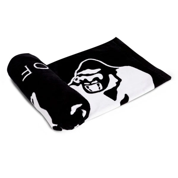 Gorilla Wear CLASSIC GYM TOWEL 50x100 cm, Black/White