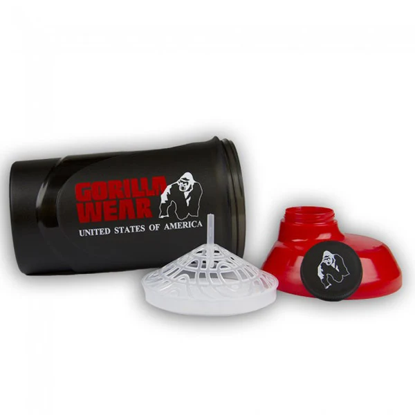 Gorilla Wear WAVE SHAKER 600 ml, Black/Red