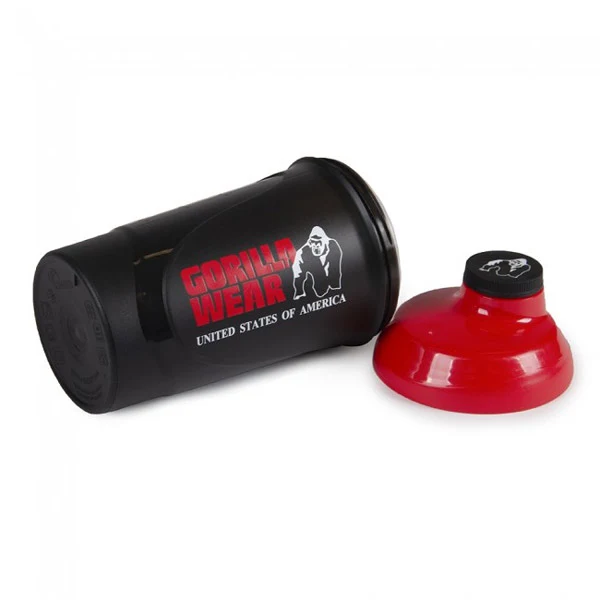 Gorilla Wear WAVE SHAKER 600 ml, Black/Red