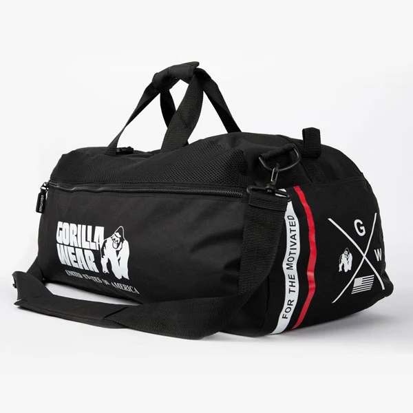 Gorilla Wear NORRIS HYBRID GYM BAG, Black
