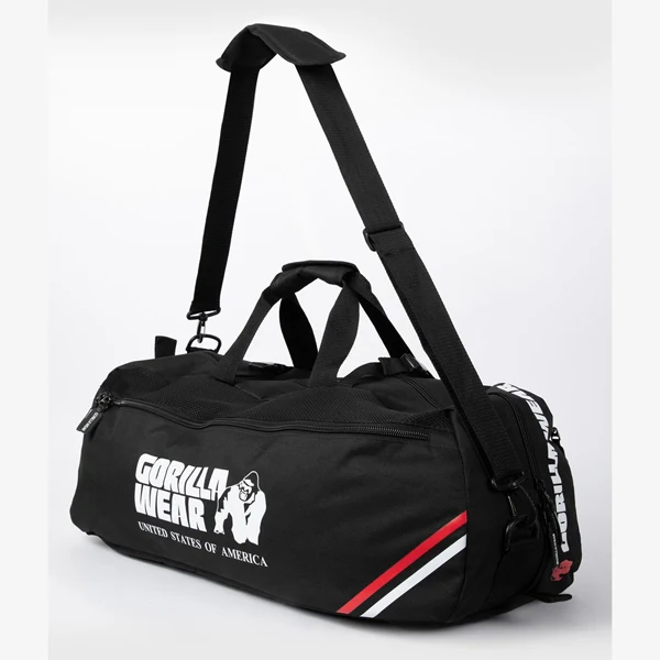 Gorilla Wear NORRIS HYBRID GYM BAG, Black