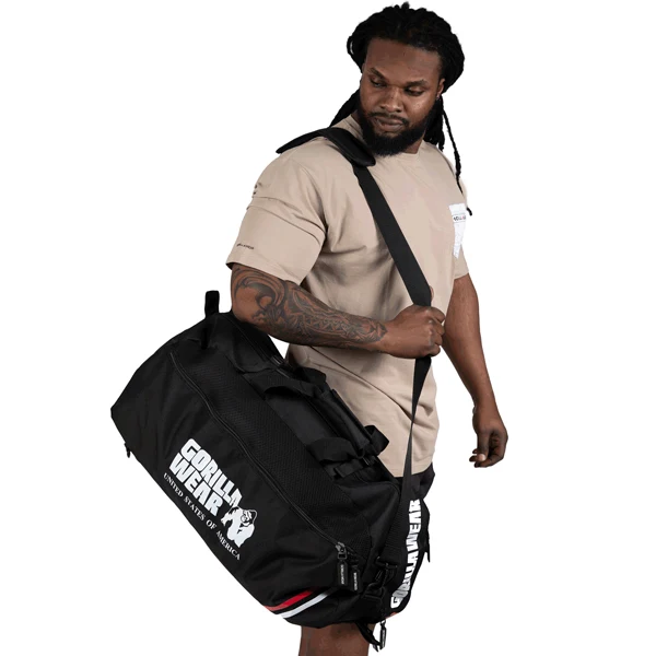 Gorilla Wear NORRIS HYBRID GYM BAG, Black