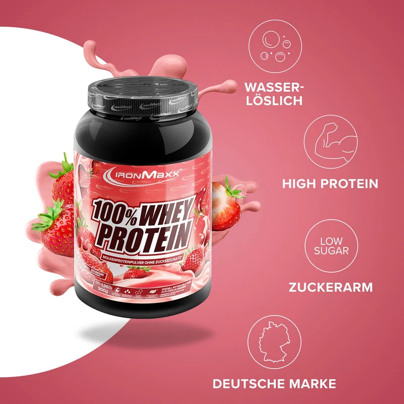 100% Whey Protein (900g) - Strawberry