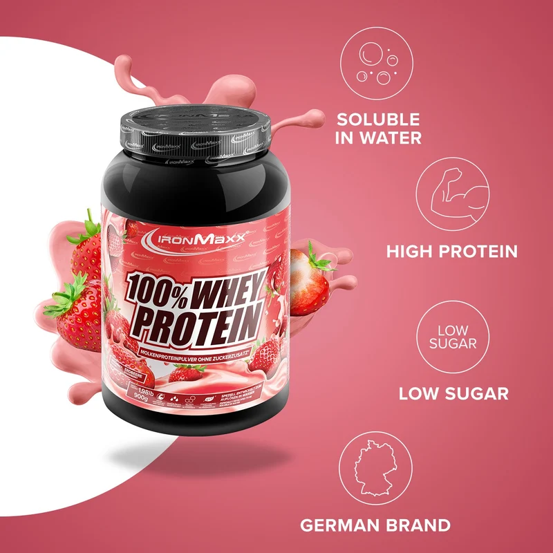 100% Whey Protein (900g) - Strawberry