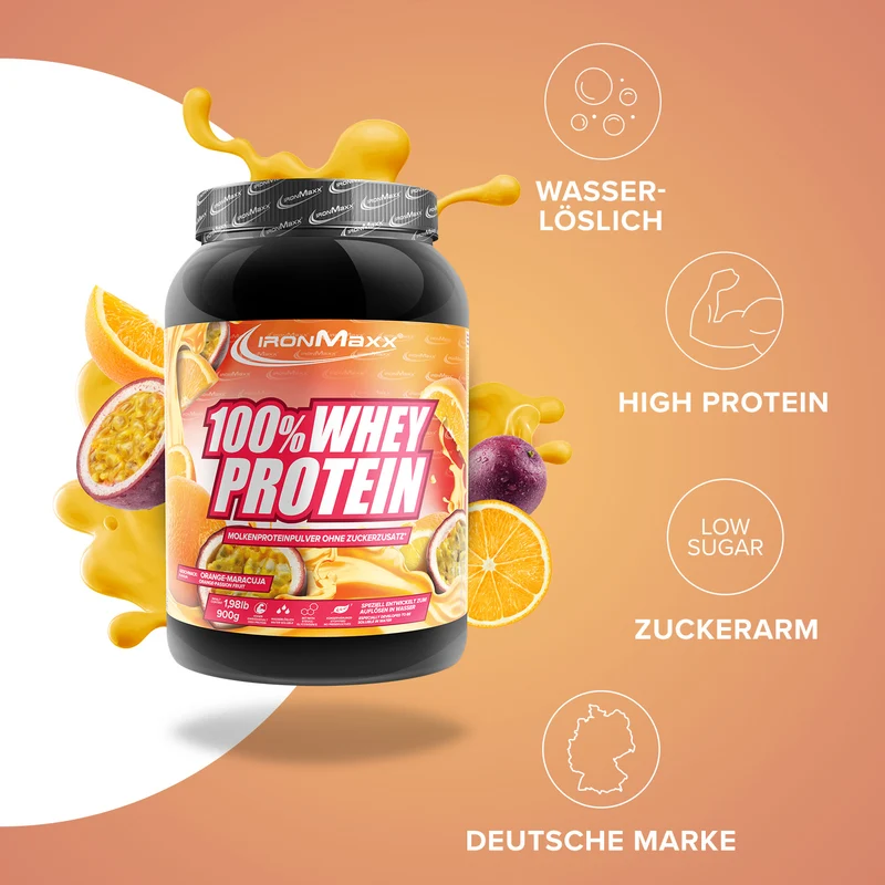 100% Whey Protein (900g) - Orange Maracuja