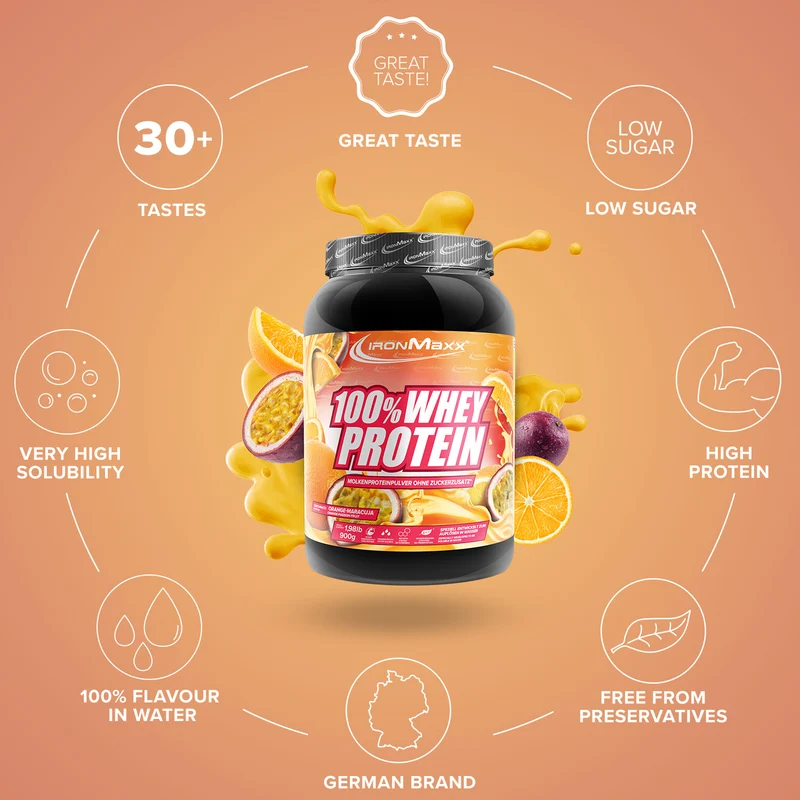 100% Whey Protein (900g) - Orange Maracuja