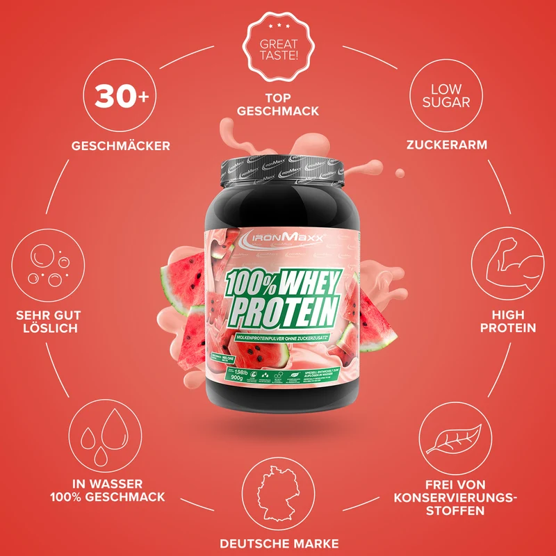100% Whey Protein (900g) - Melone