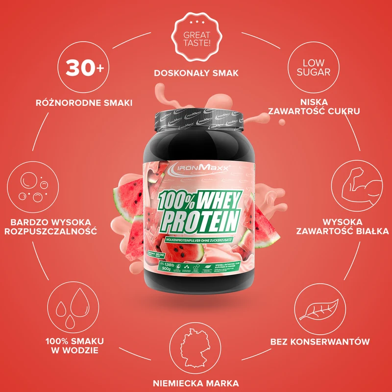 100% Whey Protein (900g) - Melone