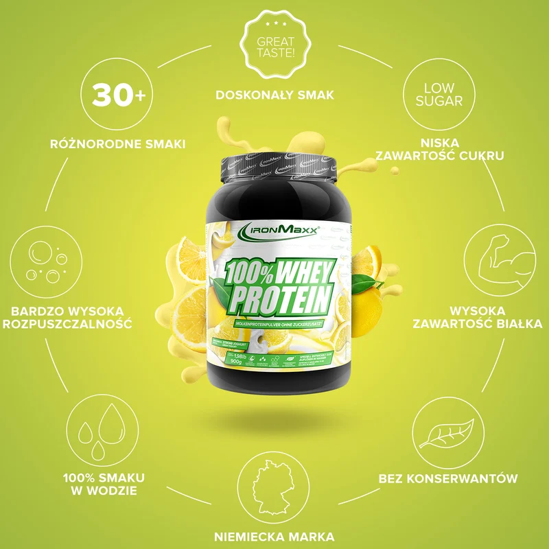 100% Whey Protein (900g) - Lemon-Yoghurt