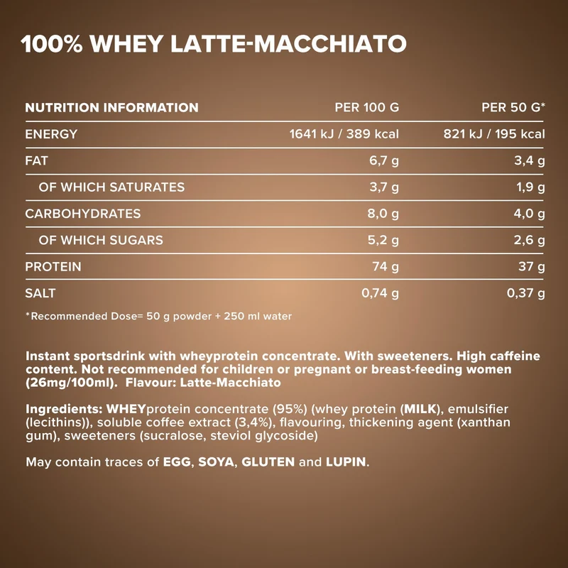 100% Whey Protein (900g) - Latte Macchiato